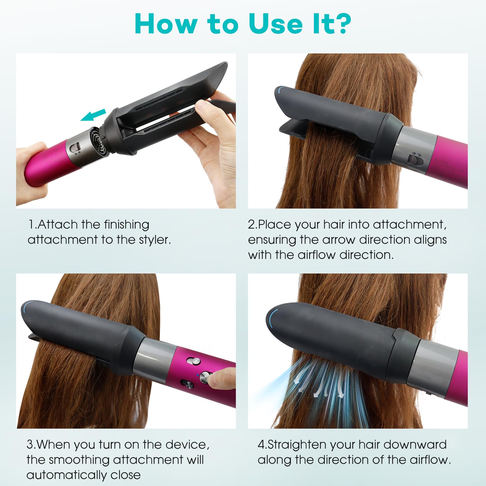 Pour Dyson Airwrap HS01 HS05 HS08, buse de lissage de coiffure