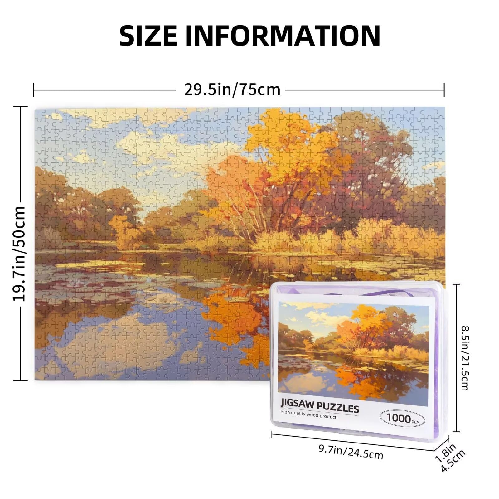 Puzzle 3000 elementów, krajobraz, puzzle dla dorosłych, z pudełkiem na prezent, "zrób to sam", duże drewniane puzzle dla dorosłych, gra zręcznościowa dla całej rodziny, prezenty dla kobiet, 81 x 122