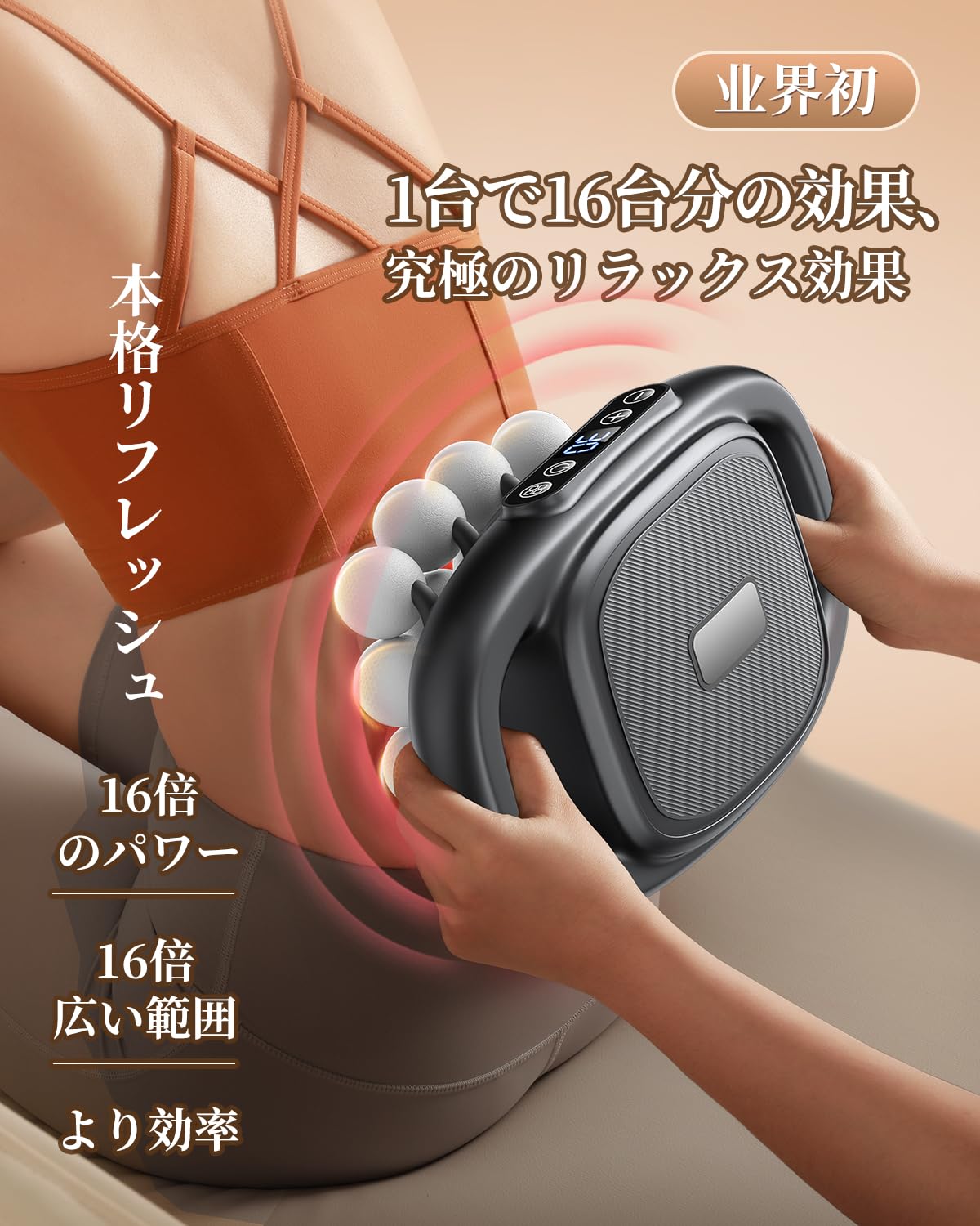 Amazon | 筋膜リリースガン Lyword【業界初1つで16つ相当·ハンズフリー