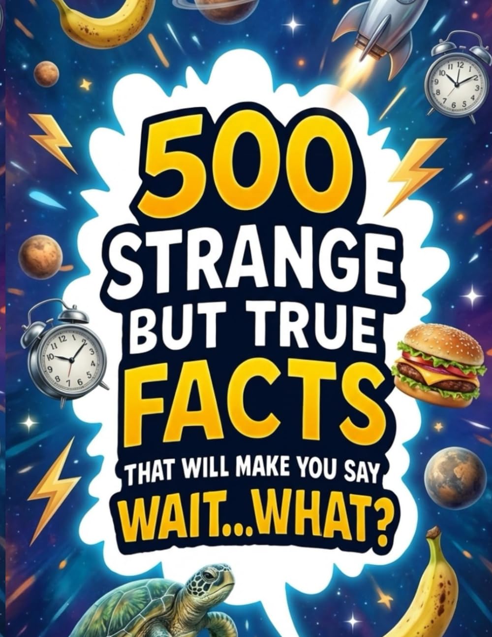 500 Strange but True Facts That Will Make You Say “Wait…What?: Mind-Blowing, Bizarre & Unbelievable Facts About Life, Science, History & Reality