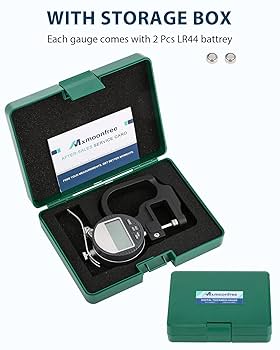 Amazon | Mxmoonfree デジタルシックネスゲージ 厚さ測定器