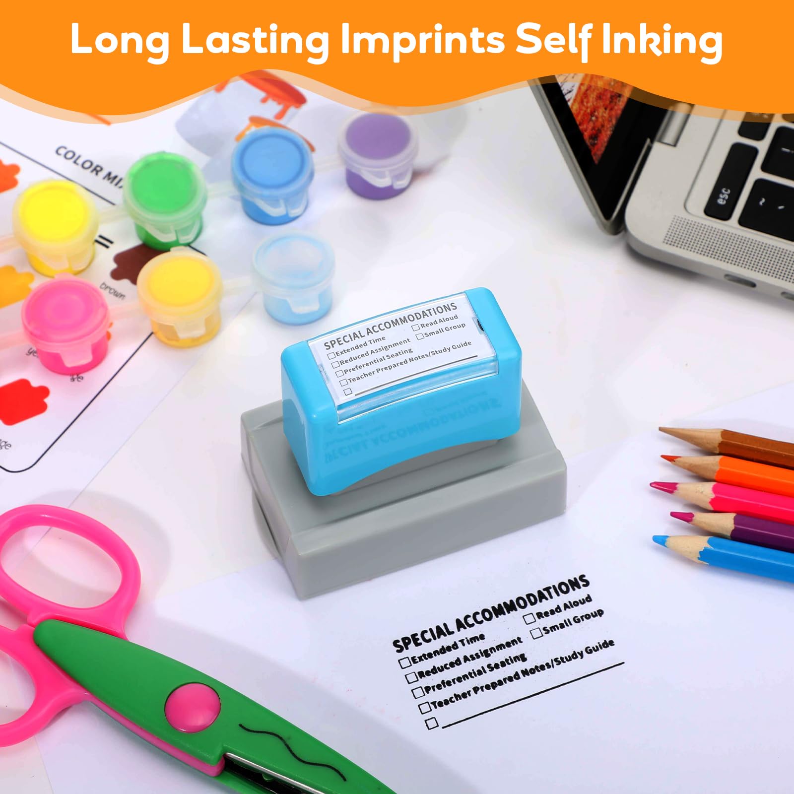 Modification Stamp Snapklik.com : Sayglossy 1 Pcs Special Accommodations Self Inking Stamp ...