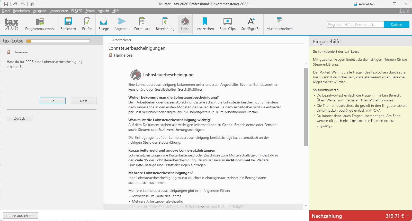 tax 2026 Professional (für Steuerjahr 2025)| Digitaler Download
