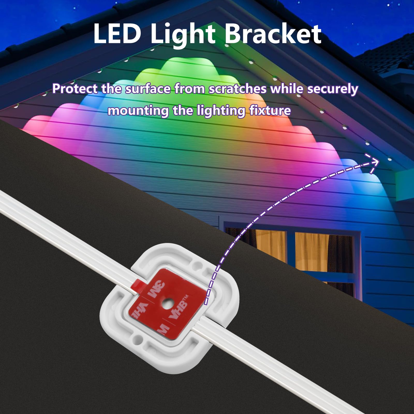40 Sets Light Clips Upgraded Version for Govee Outdoor Light （Square） — Amazon image 7