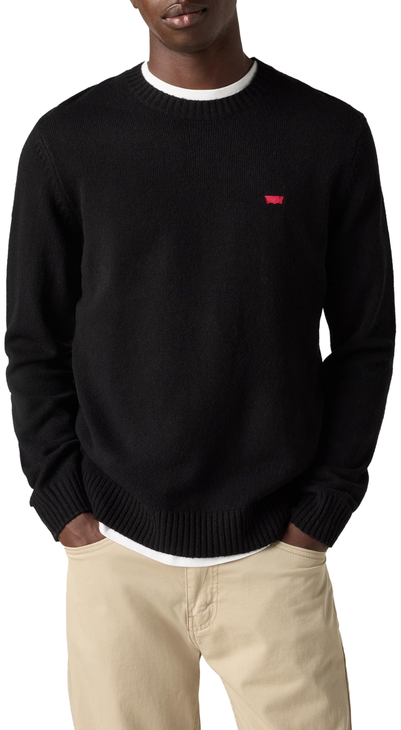 Levi's Men's Original Housemark Sweater Sweatshirt, Meteorite, S