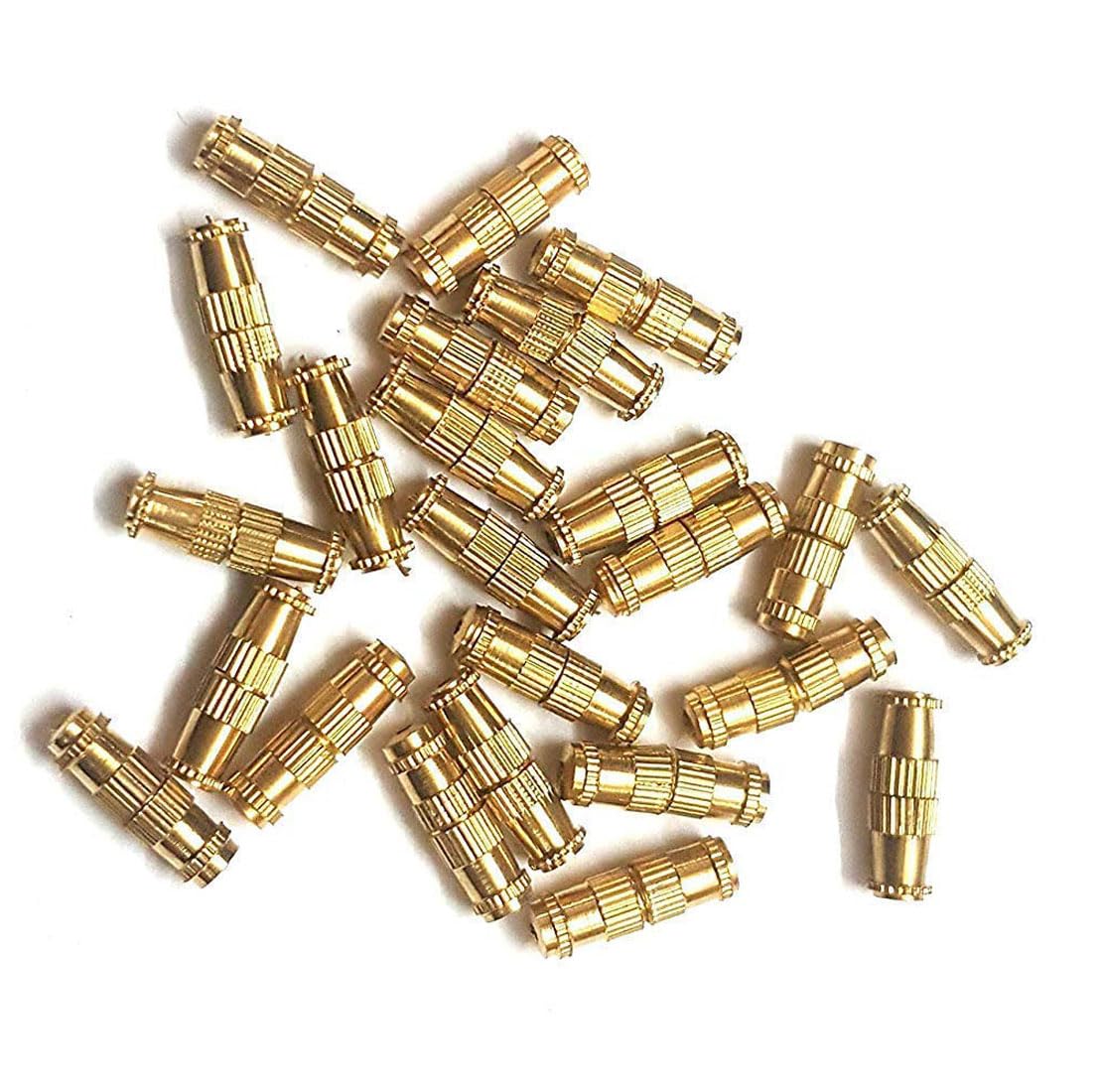 Tia Crafts Barrel Clasps for Jewelry Making, Necklace Locks- 50 pcs (Gold)