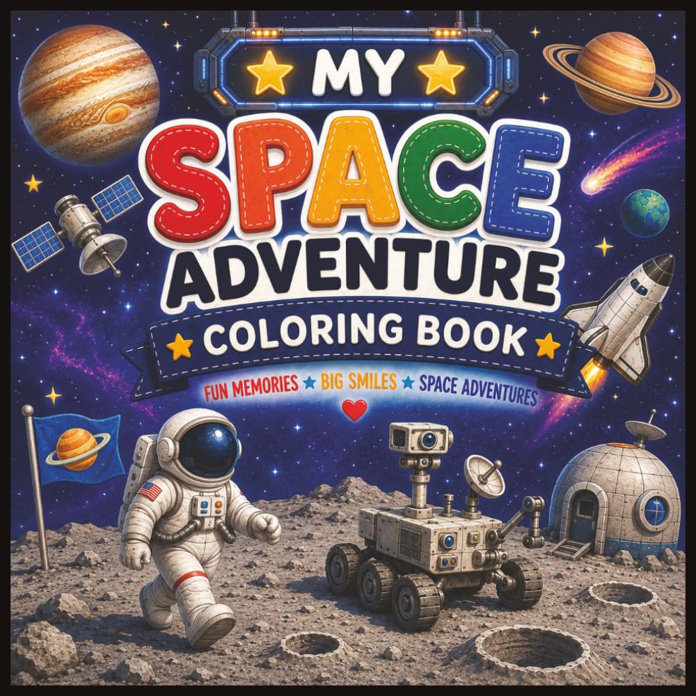 My Space Adventure Coloring Book | Fun Memories | Big Smiles | Space Adventures