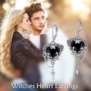 Amazon.com: Witches Heart Earrings Sterling Silver Witchy Gothic Amazon.com: Witches Heart Earrings Sterling Silver Witchy Gothic