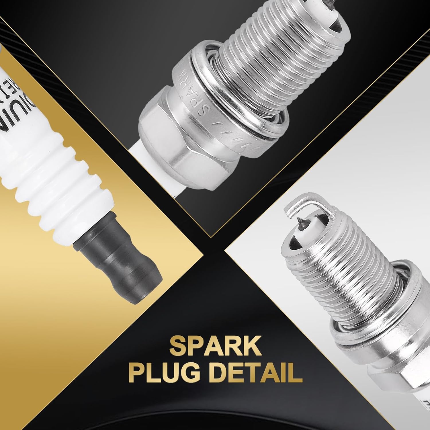 6PCS Ignition Coil Pack and Spark Plugs UF267 Replacement for Lexus ES300 RX300 ES330 RX330 RX400h Toyota Sienna Avalon Camry Highlander Solara V6 3.0L 3.3L 9091902234