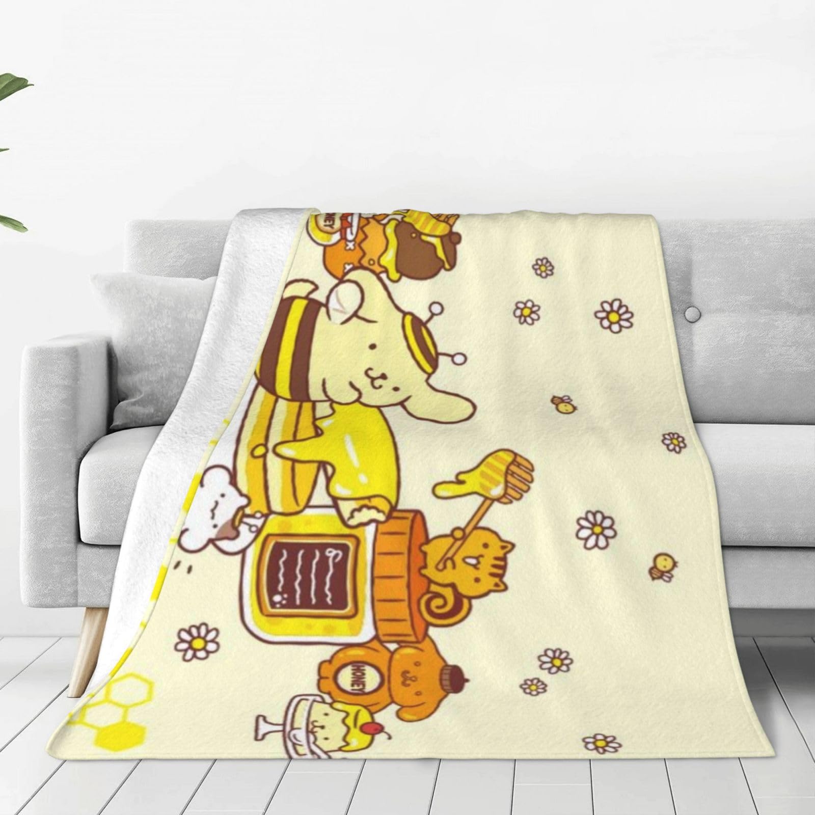 Amazon｜ポムポムプリン (3) アニメ 毛布 ブランケット 厚手 150×200cm