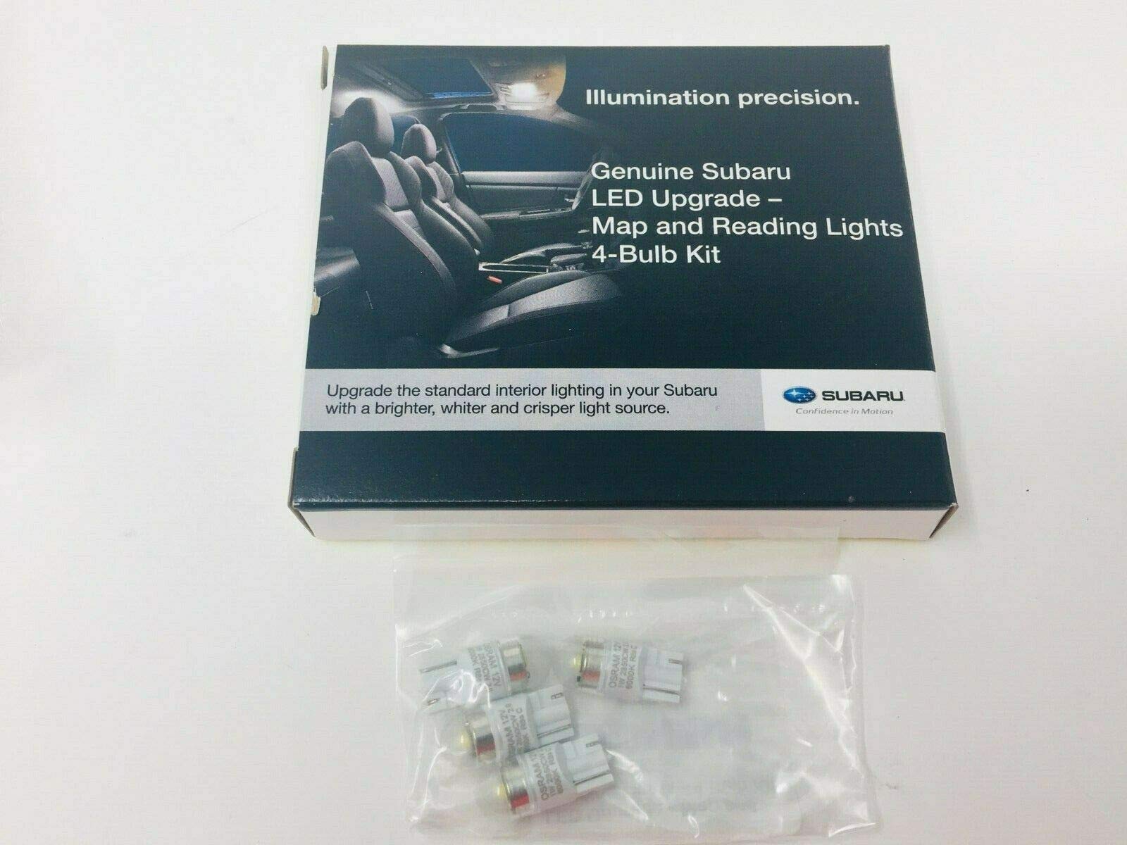 Subaru 2019 2020 2021 2022 ASCENT Genuine OEM LED Upgrade Map & Dome 4 BULB KIT H461SXC110 BASE MODELS