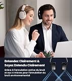 Edifier WH950NB Hybrid Active Noise Cancelling Headphones -LDAC Codec with Hi-Res Audio and Custom EQ via App After 55H Playtime with Foldable Wireless Over-Ear Bluetooth V5.3 Headphones - Black - 4