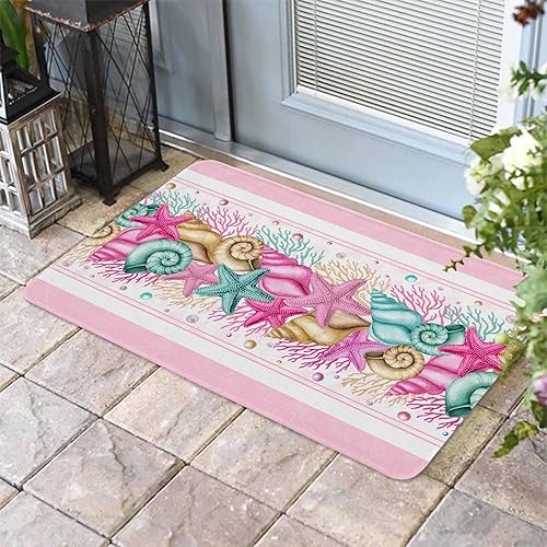 Vista 599 de Tapete de Feliz Navidad, tapete antideslizante para puerta delantera, baño, cocina, dormitorio, patio, entrada, 16 x 24 pulgadas, rojo, negro y verde