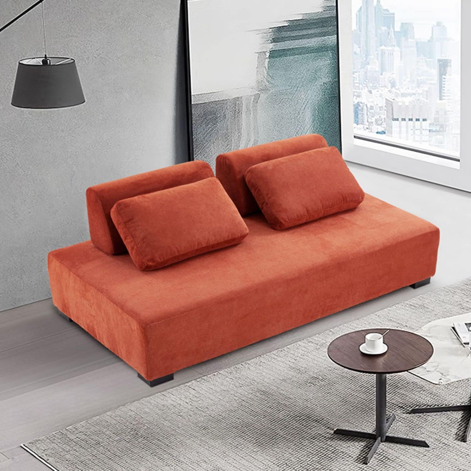 KEVINSPACE 85'' Modern Sofa, Modular Sectional Sofa with