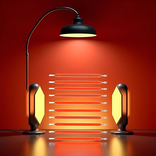 Miniatura 6 de 10 unids bombilla Edison rojo LED filamento lámpara partes DC3V DC16V LED chip incandescente accesorios diodo para reparación LED bombilla Tubt