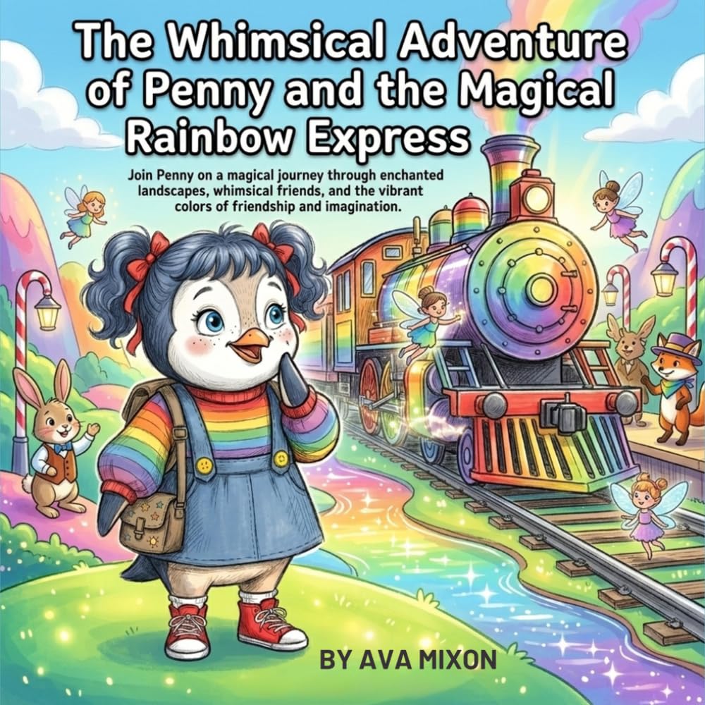 The Whimsical Adventure of Penny the Penguin and the Magical Rainbow Express: A Colorful Illustrated Storybook of Friendship, Kindness, and Diversity for Young Readers