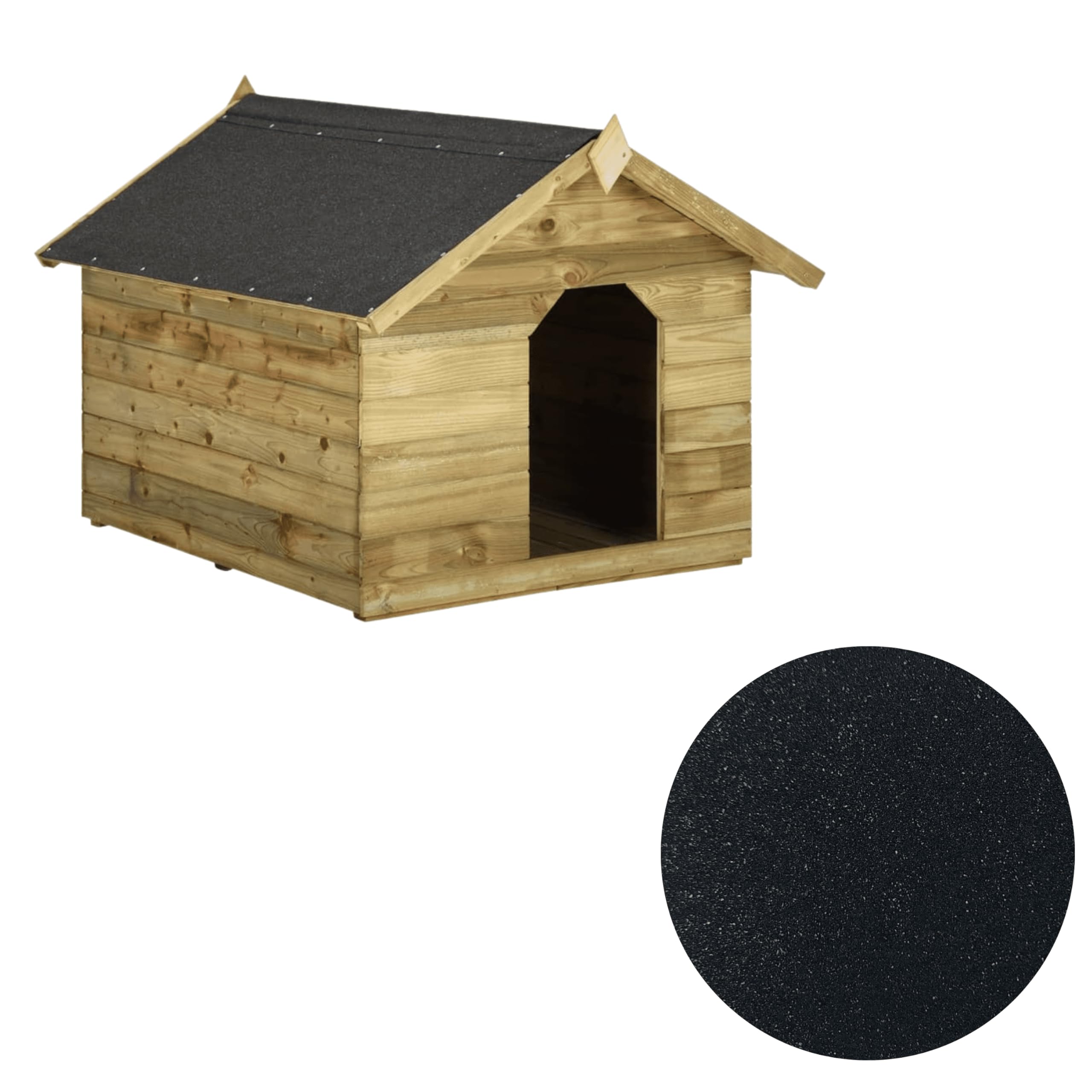 DSTOCK60 - Rouleau 4 mètres de feutre bitumé noir sablé spécial équerre renfort - largeur 0,5 m - couvre 2m² - Découpe au mètre - Etanchéité toiture, niche, cabane...