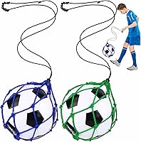 Vista 8 de TOBWOLF Football Kick Trainer, Soccer Return Trainer Net Fits Ball Size 3, 4, 5, Hands-Free Soccer Kick Throw Training Aid