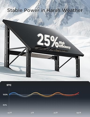Miniatura 6 de STAR Paneles solares de 200 W, panel solar monocristalino de 1224 V, diseño de pantalla completa de alta eficiencia, sin mantenimiento, para RV,