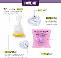 Vista 2 de LifeVac Kit combinado de viaje para el hogar y amarillo, dispositivo portátil de rescate de succión, kit de primeros auxilios para niños y adultos