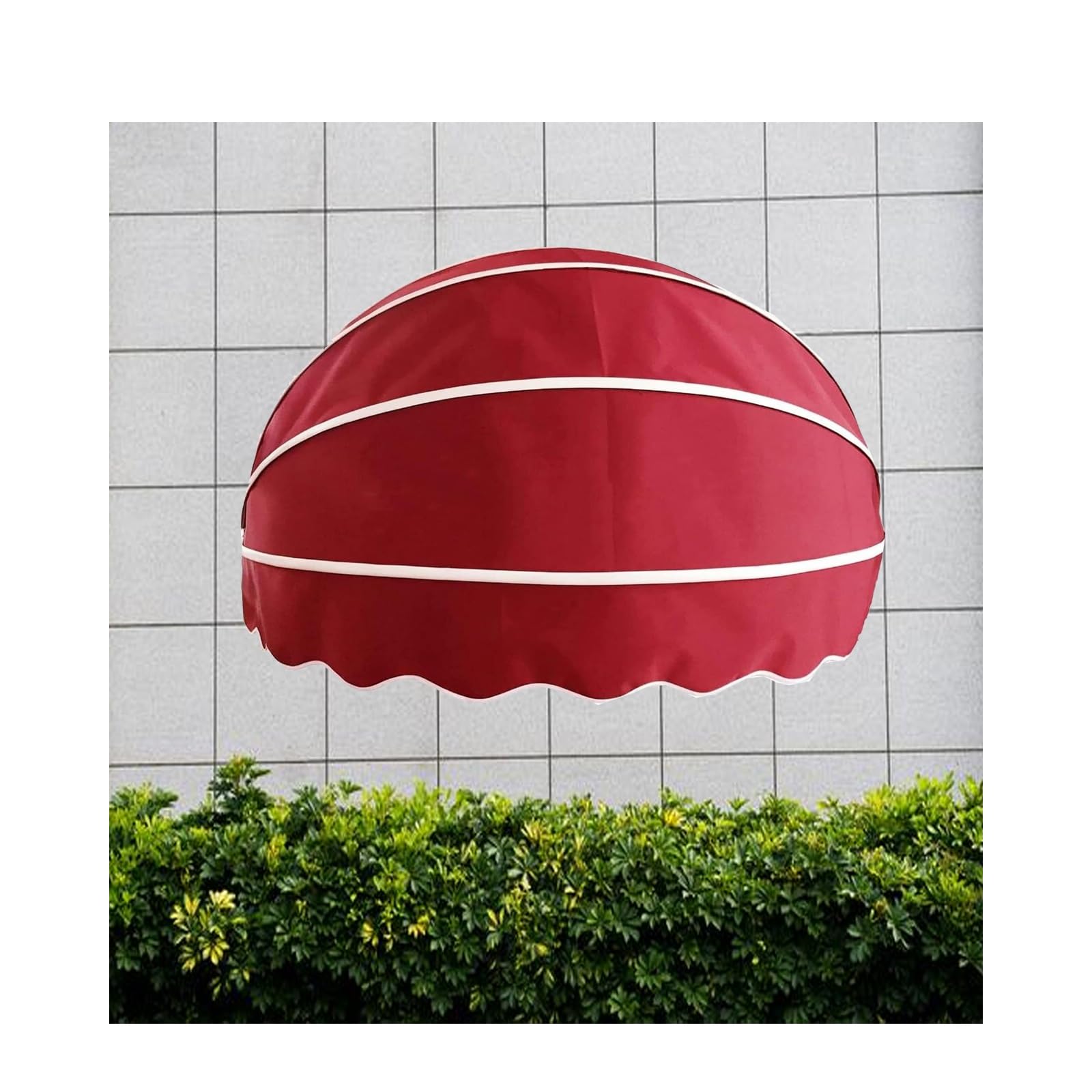Auvent extérieur rétractable forme dôme design pliable 130 cm