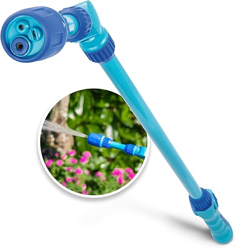 Aqua Joe AJ-WW30-TND Varita de riego telescópica, 30 pulgadas, 3 patrones de pulverización, spray de tornado