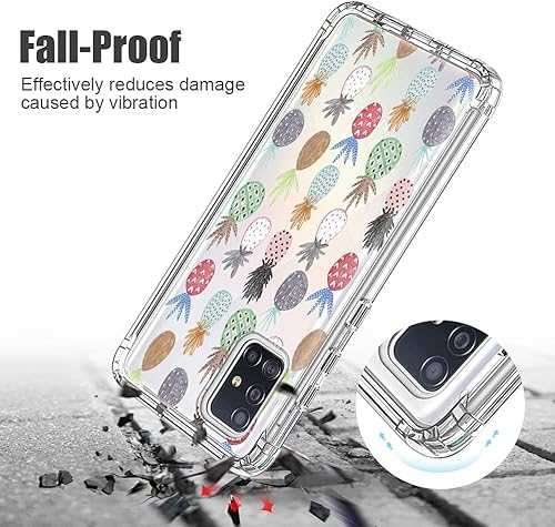 Miniatura 6 de KAPUCTW Funda protectora completa para Samsung Galaxy A52 de 6.5 pulgadas, protector de pantalla integrado parte trasera de TPU suave, delgada,