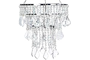 Acrylic Crystal Beaded Chandelier Lampshade for Centerpieces