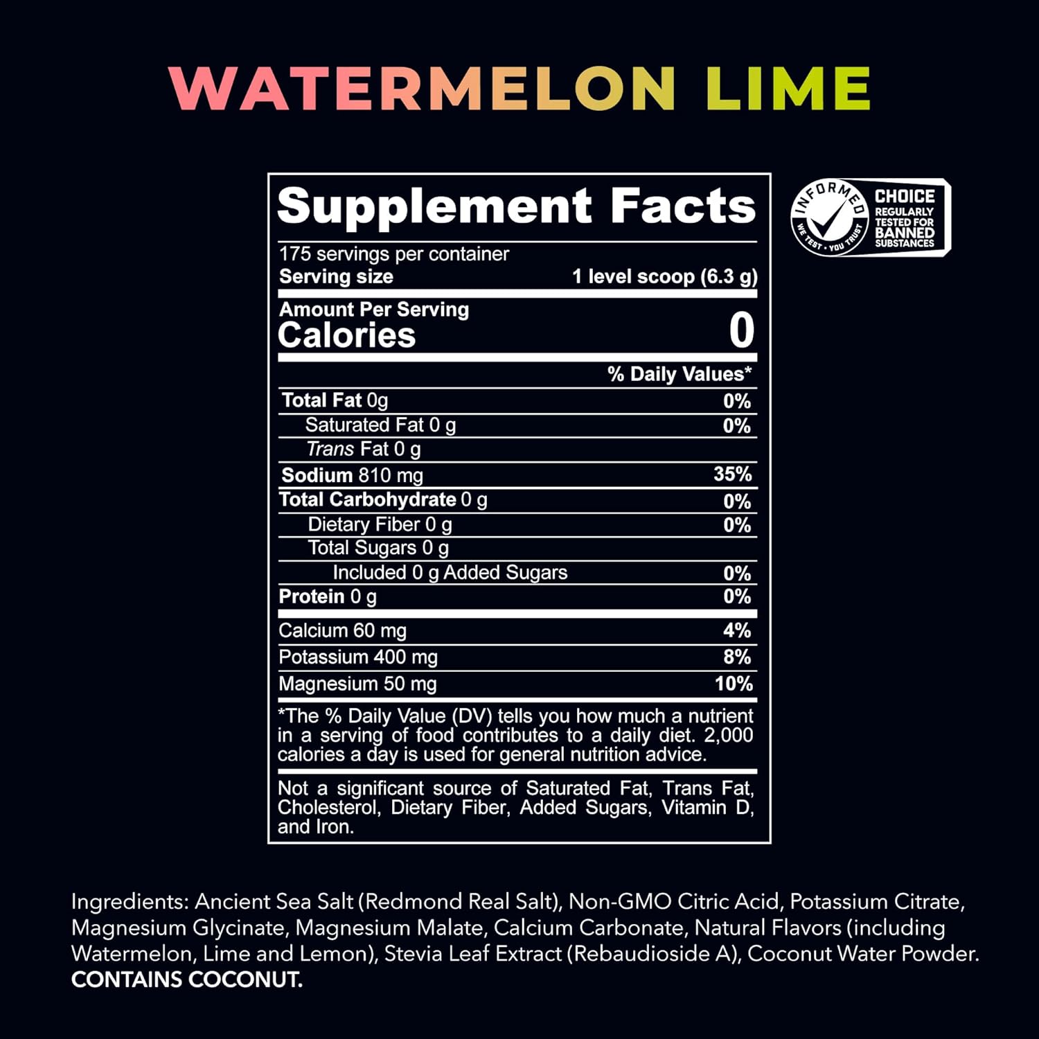 Re-Lyte Hydration Electrolyte Powder Bulk Pouch 175 Servings/Watermelon Lime - Image 2