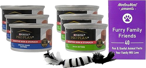 Miniatura 1 de Pro Plan Focus - Alimento húmedo para gatos sin cereales, fórmula sensible para piel y estómago, sabor 2, 6 latas, (3) cada uno Arctic Char Fish,