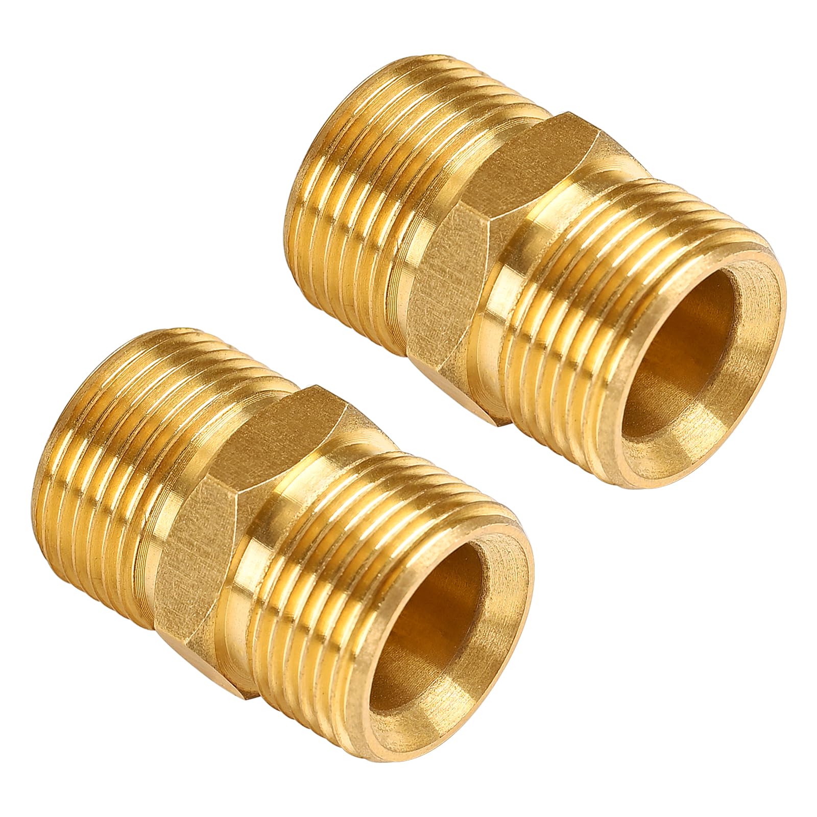 YAMATIC M22-14mm Pressure Washer Hose Connector, 5000 PSI, 2 Pack