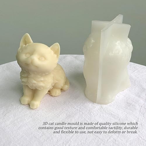 Miniatura 5 de Moldes de silicona para hacer velas, moldes de jabón de silicona para gatos, molde para hornear dulces de chocolate para boda, baby shower,