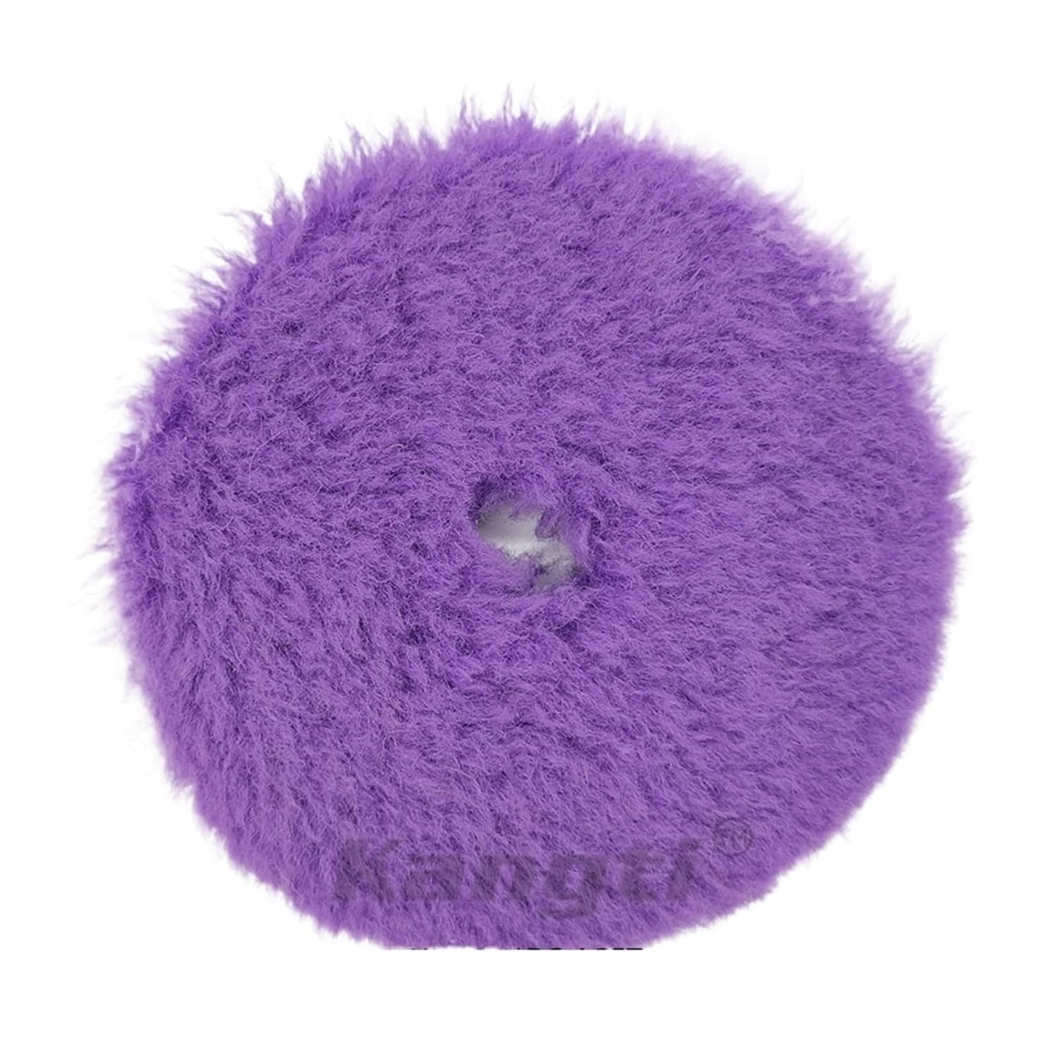 (125mm)/6"(150mm) Lambs Wool Polishing Pad for Car Waxing Buffing Finishing(1 Purple Medium Cut,6 Inch Backer)