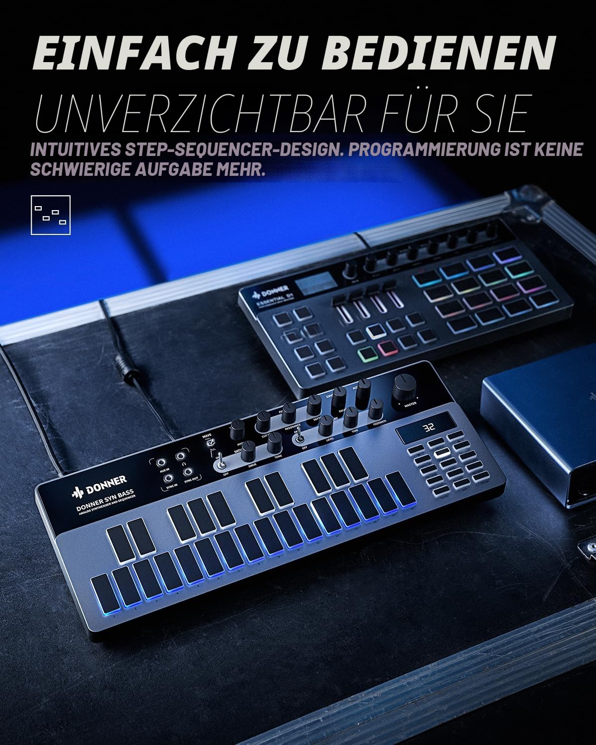 DONNER B1Analog Bass Synthesizer and Sequencer