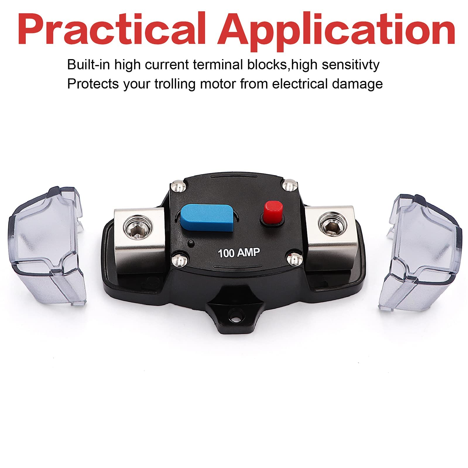 Interruttore Fusibile Audio Porta 30-300Amp Manuale 12-48V Dc Per Auto