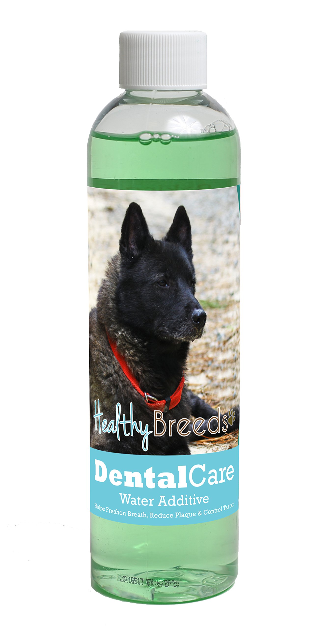 Healthy Breeds Dog Dental Care Water Additive for Norwegian Elkhound - Helps Freshen Breath, Reduce Plaque &amp; Control Tartar - Mint Flavor - 8 oz
