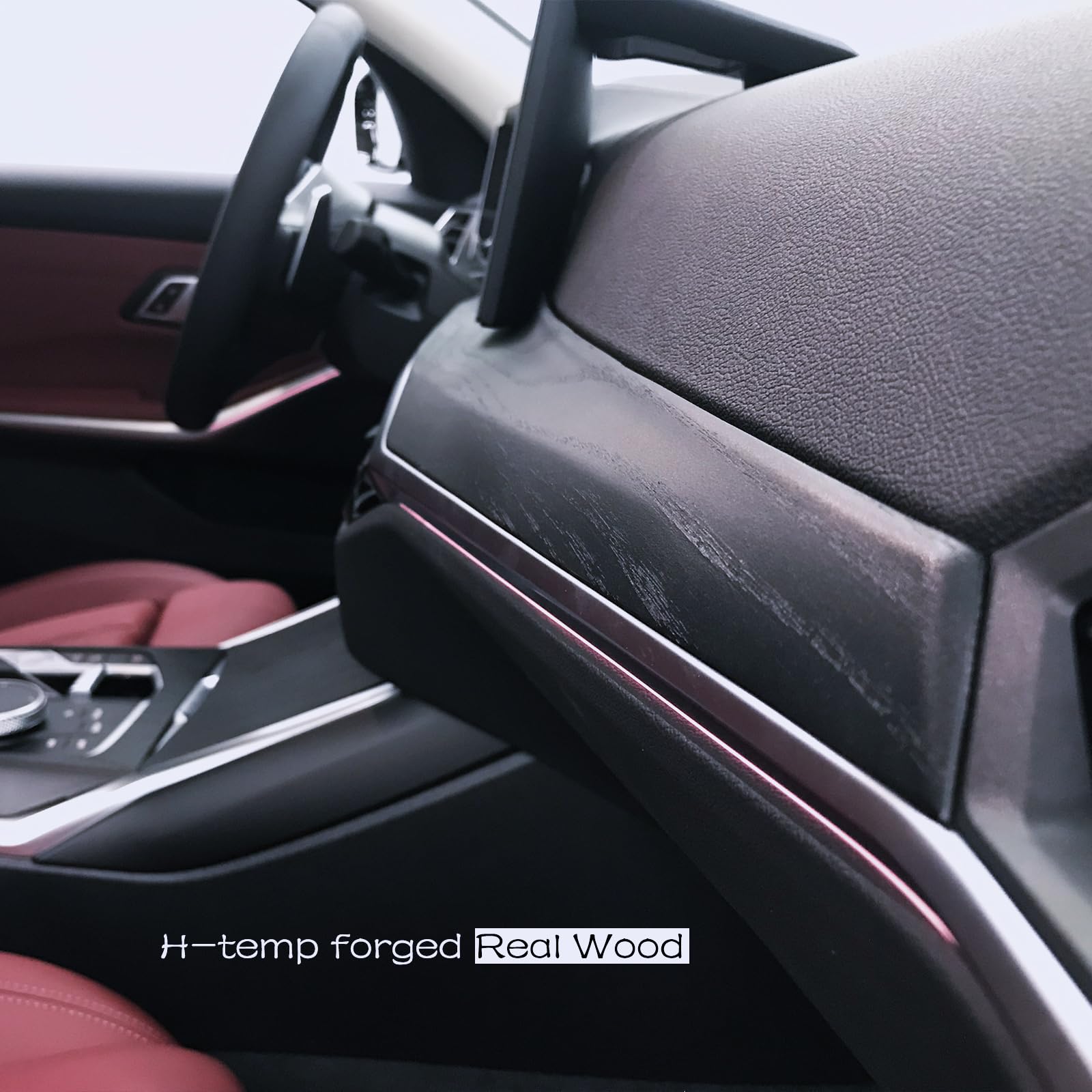 Amazon | Leeogench リアルウッド ダッシュボードカバー BMW 3