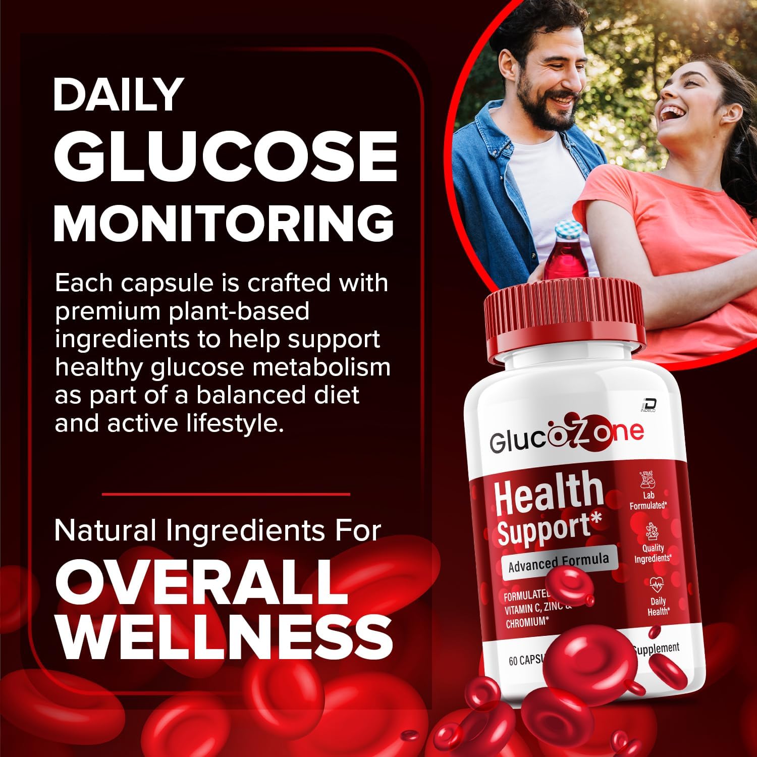 Glucozone Capsules – Glucozone Advanced Supplement, All Natural Formula to Maintain Healthy Levels, Glucozone Maximum Strength, Reviews (2 Pack - 120 Capsules)