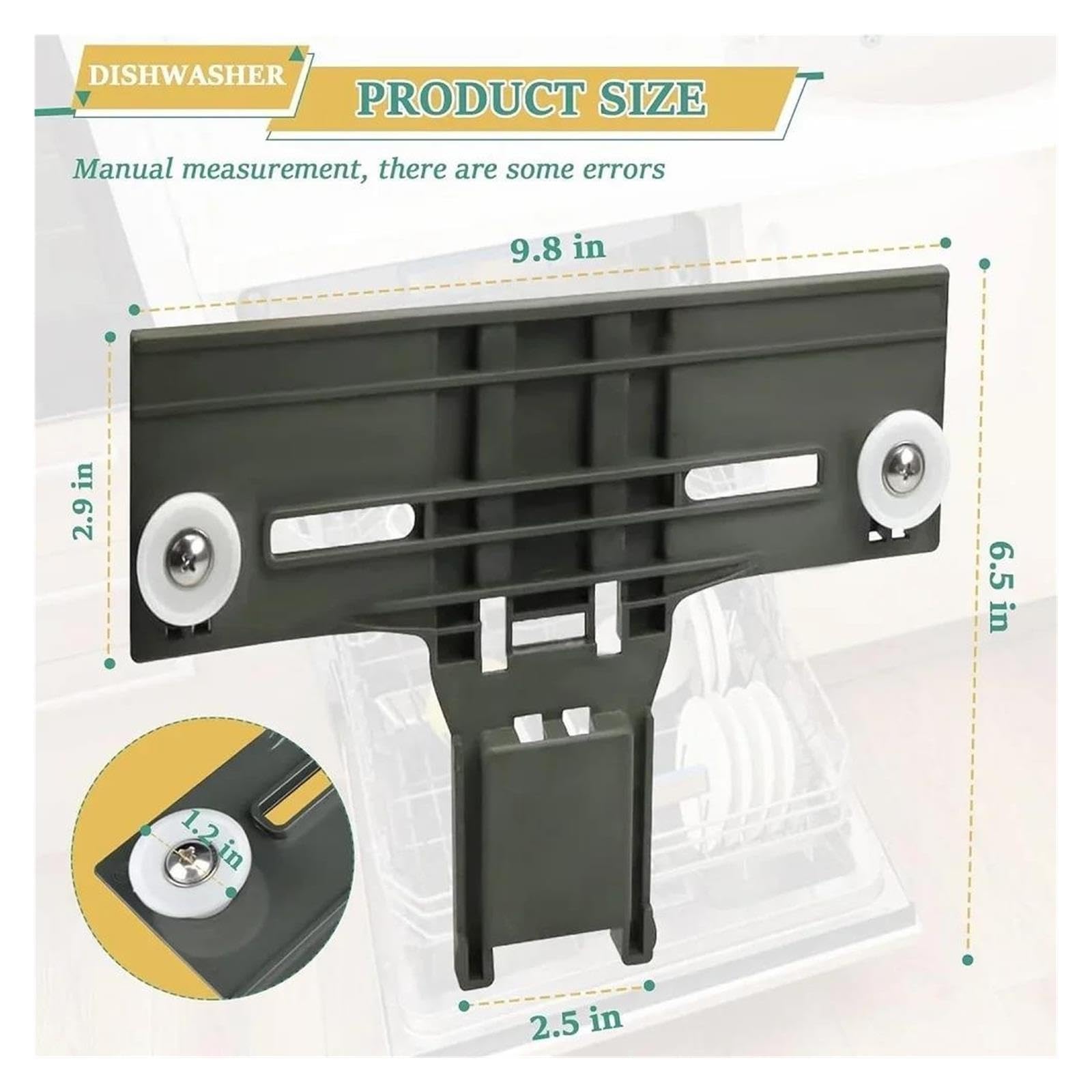 Ajustador Del Estante Del Lavavajillas,Compatible Con Kenmore