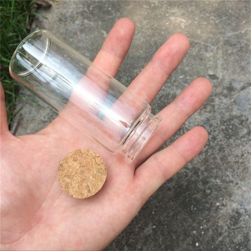 37x90x27mm 65ml Glass Bottles Corks Transparent Clear Glass Vials Jars Wholesale Glass Bottles 50pcs/lot (50, 65ml-37x90x27mm)