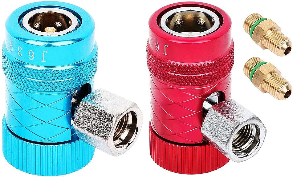 Acopladores Rápido R1234yf SCITOO, Adaptador AC Alta/Baja Presión para Aire Acondicionado