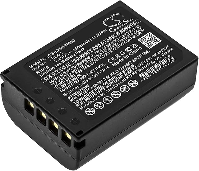 Techtek battery compatible with [Olympus] OM SYSTEM OM-1, OM-1 Mirrorless replaces BLX-1