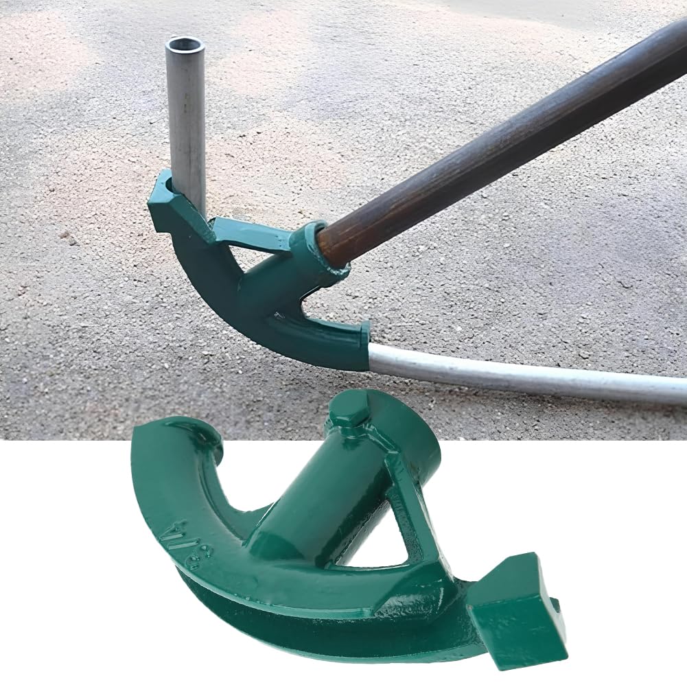 Dobladora Manual de Conductos, Dobladora de Tubos de Alambre, 3 4 Pulgadas Dobladora de Tubos con Cabeza de Acero Fuerte 45 # para Tubos de Acero Fino de Aluminio de Latón Cobre Compensaciones