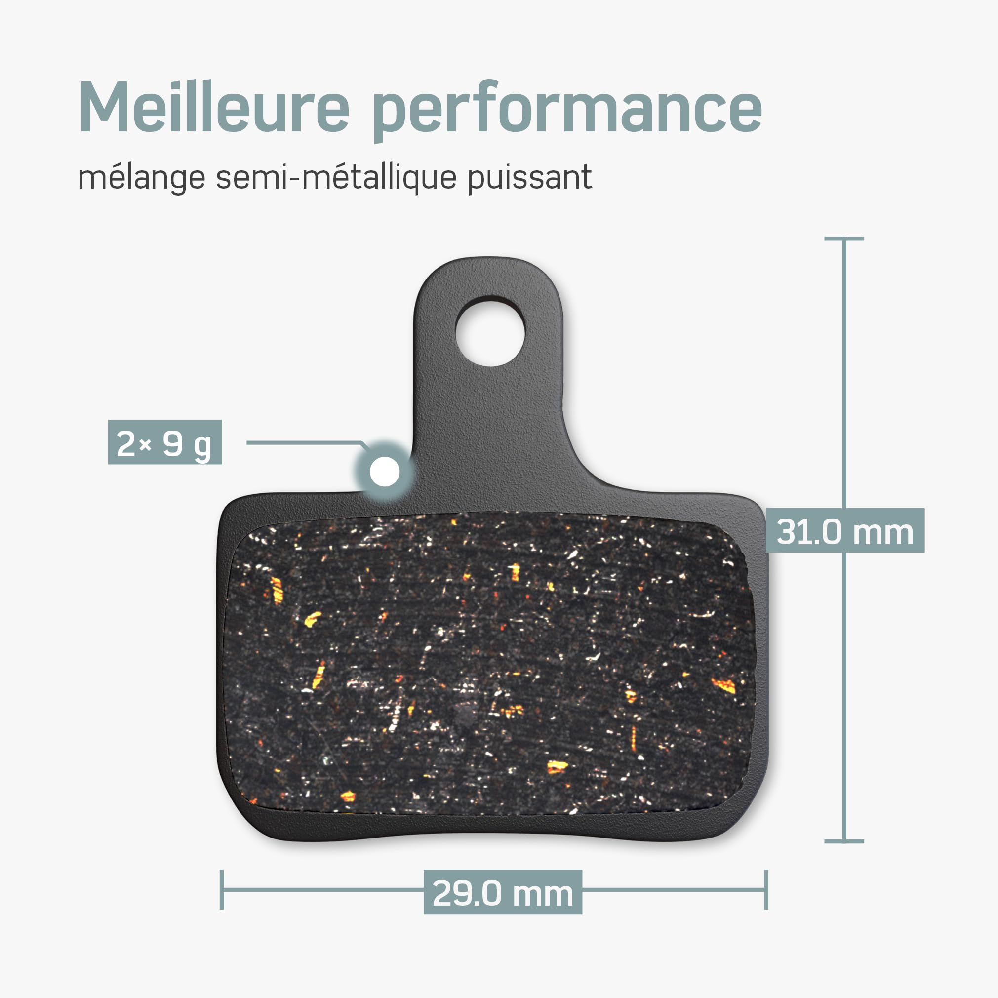 Borgen 2 Paires De Plaquettes De Frein Vélo - Convient Pour Elixir