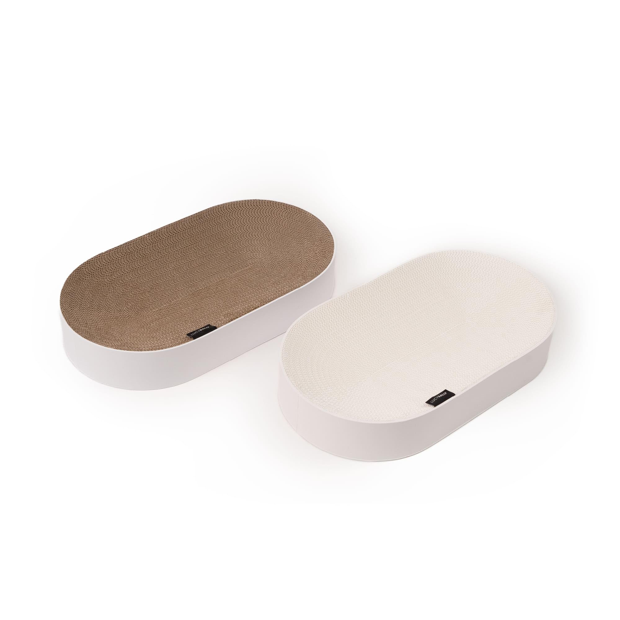 LucyBalu® SCRACTHBED Cama y rascador para gatos, cama de cartón, rascador para gatos