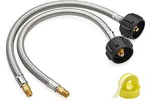 15 Inch RV Propane Pigtail Hose, 2-Pack