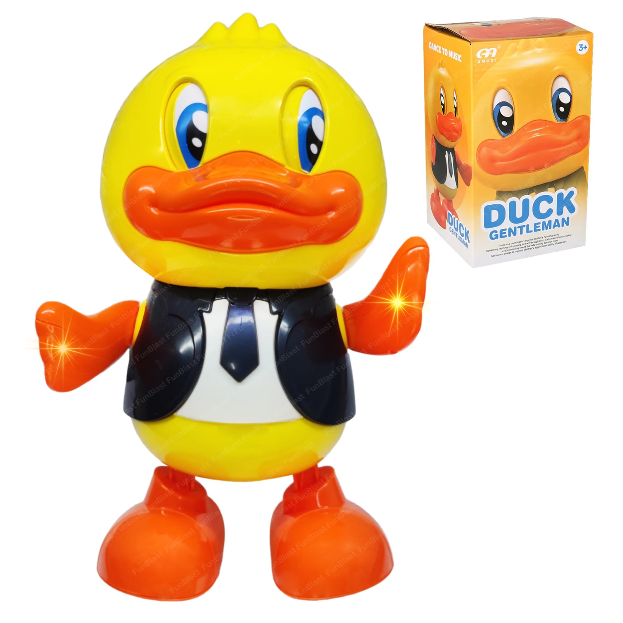 FunBlast Dancing Duck Toy for Kids, Swinging and Dancing Musical Duck Toy with Light and Music, Dancing Toys for Babies, Kids & Toddlers, Cartoon Duck Robot Toy for 3+ Years Children (Multicolor) (B0C93ZLRRR) Amazon Price History, Amazon Price Tracker