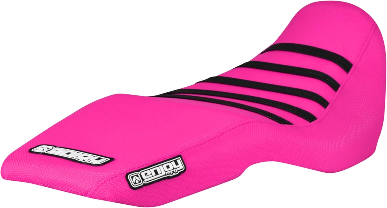 Enjoy Mfg Seat Cover - Compatible with Honda 2016-2021 Grom MSX 125 SEAT Cover (ONE Color/Black Rib) - #177 (All RED/Black Ribs)