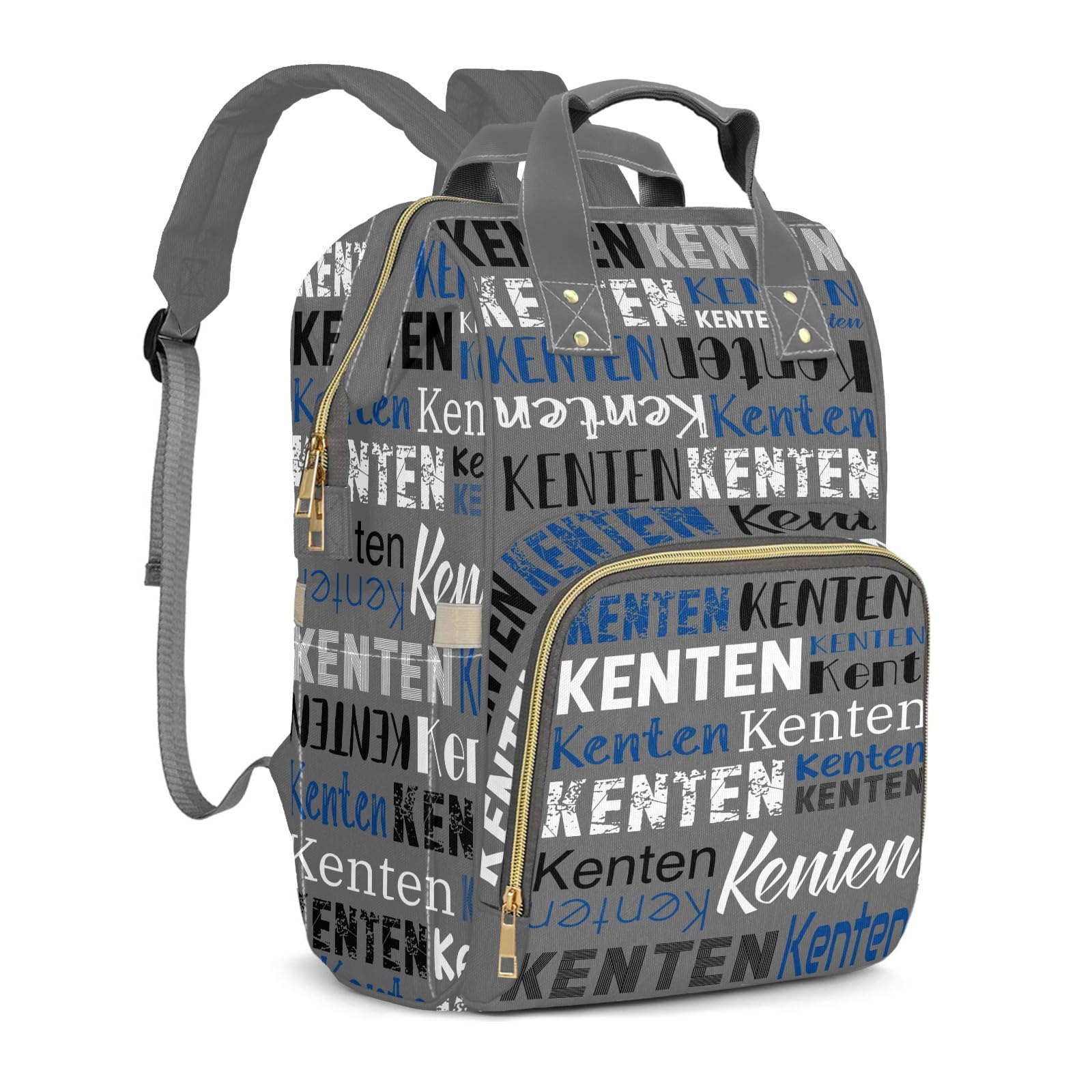 Large Capacity Custom Diaper Bag Backpack for Baby Boy Girl with Name - Waterproof Personalized Baby Bag Mom Nappy Bag, Multifunctional Customized Stylish Travel Daypack for Women