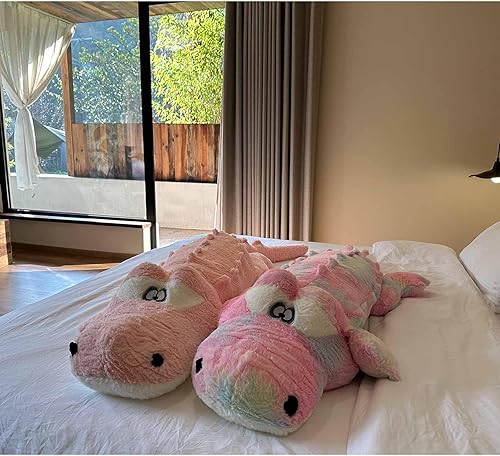 Vista 45 de Hofun4U Alligator Plush Pillow, 61 inch Alligator Stuffed Animal, Home Decoration Christmas Valentine’s Birthday Gift for Boys Girls Adults Kids